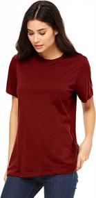 img 4 attached to Women'S Round Neck Short Sleeve Tru-Fit Tee Shirt By Emmalise
