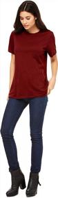 img 3 attached to Women'S Round Neck Short Sleeve Tru-Fit Tee Shirt By Emmalise