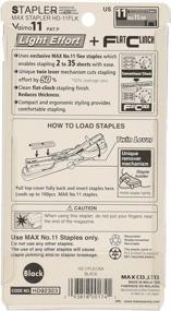 img 3 attached to Effortless Stapling: Max Vaimo HD-11FLK Flat Clinch Stapler With 3 Boxes Of Staples, Staples Up To 35 Sheets!