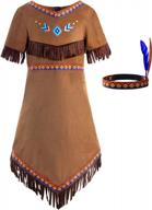 native american costume for girls - traditional kids dress outfit by relibeauty логотип