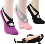 противоскользящие нескользящие носки для йоги для женщин | носки для пилатеса grip для чистого станка, танцев и балета | торговый центр логотип