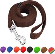 🐾 amagood 6 foot dog leash - strong and durable traditional style lead with easy-to-use collar hook - ideal for small, medium, and large dogs logo