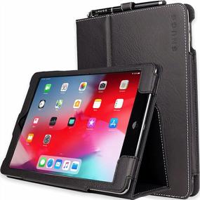 img 4 attached to Protective Leather Smart Case Cover For IPad 9.7 (2018/2017) & Air - Auto Wake/Sleep Flip Stand Design