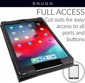 img 1 attached to Protective Leather Smart Case Cover For IPad 9.7 (2018/2017) & Air - Auto Wake/Sleep Flip Stand Design