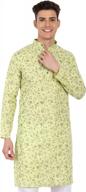 skavij men's indian cotton kurta casual long shirt logo