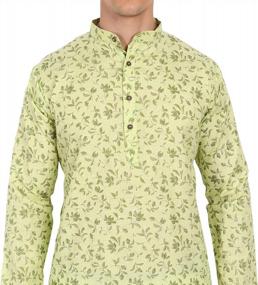 img 2 attached to SKAVIJ Men'S Indian Cotton Kurta Casual Long Shirt