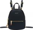 women's leather mini backpack purse - aeeque crossbody phone bag for stylish shoulder comfort logo