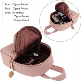 img 1 attached to Women'S Leather Mini Backpack Purse - Aeeque Crossbody Phone Bag For Stylish Shoulder Comfort