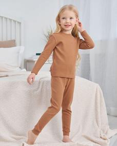 img 1 attached to Cozy Comfort For Your Little One: Toddler Thermal Underwear Set With Long Johns And Pajamas