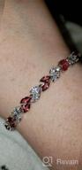 img 1 attached to 💎 Exquisite Crystal Tennis Link Bracelet: Birthstone CZ Bracelets for Elegant Women & Girls review by Jessica Martin