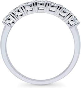 img 1 attached to BERRICLE Sterling Zirconia Anniversary Eternity Women's Jewelry : Wedding & Engagement