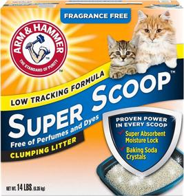 img 4 attached to 🐾 Arm & Hammer Super Scoop Litter: Fragrance Free, 14 Lbs - Superior Odor Control for Your Feline Friend!