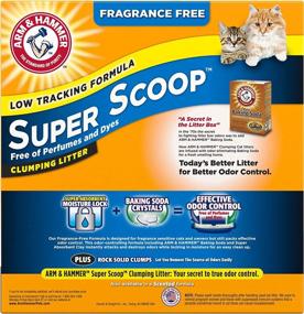 img 3 attached to 🐾 Arm & Hammer Super Scoop Litter: Fragrance Free, 14 Lbs - Superior Odor Control for Your Feline Friend!