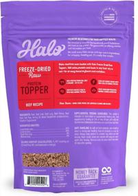 img 2 attached to Freeze Dried Raw Beef Protein Topper - Halo, Real Meat Topper For All Life Stages, 3.5-OZ Bag