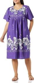 img 4 attached to AmeriMark Border Print Patio Dress Women's Clothing ~ Dresses