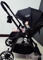 img 1 attached to 2-In-1 High Landscape Stroller & Reversible Bassinet Pram With Adjustable Canopy, Cup Holder, Storage Basket - INFANS (Grey) review by Eddie Orrell