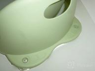 img 1 attached to Portable Baby Bath Seat With Non-Slip Mat - BLANDSTRS Toddler Chair For Babies 6 Months & Up (Green)” review by John Warren