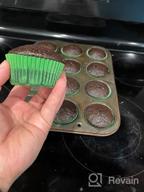 img 1 attached to Eoonfirst Green Christmas Day Party Cupcake Liners 200 Pcs - Standard Size Baking Cups review by July Sin