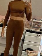 img 1 attached to Stylish Women'S Two-Piece Workout Set With Crop Top, Jogger Track Suit, And Leggings Pants For Fitness And Fashion review by Que Wade