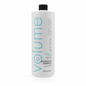 img 4 attached to Keragen Volumizing Shampoo For Fine Hair - 32 Oz, Sulfate Free With Keratin, Collagen & Organic Oils To Add Thickness And Enhance Volume!