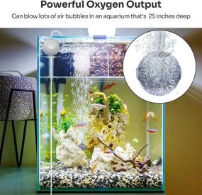 img 1 attached to 🐠 OIIBO Super Quiet Aquarium Air Pump: Enhance your Small Tank with Powerful Oxygen Aeration and Energy Efficiency