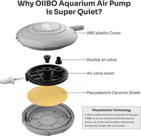 img 2 attached to 🐠 OIIBO Super Quiet Aquarium Air Pump: Enhance your Small Tank with Powerful Oxygen Aeration and Energy Efficiency