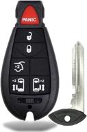 🔑 6-button keyless entry remote start key fob for town country, dodge grand caravan & volkswagen routan - m3n5wy783x, iyz-c01c logo