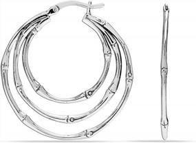 img 4 attached to Серьги-гвоздики LeCalla из антикварного стерлингового серебра для женщин и девочек-подростков - Ювелирные изделия для улучшения SEO