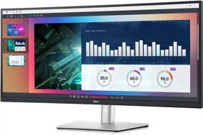 img 3 attached to Dell 34 Inch Ultrawide Monitor P3421W: QHD 🖥️ 3440X1440P, 60Hz, Flicker-Free, Swivel Adjustment, Anti-Glare Coating, USB-C, Curved Display