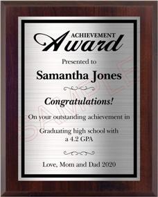 img 2 attached to Personalized Achievement Award For Students And Employees, Accomplishment At Work, School, Or Graduation Plaque. 8X10 - Customize Now!