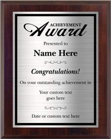 img 4 attached to Personalized Achievement Award For Students And Employees, Accomplishment At Work, School, Or Graduation Plaque. 8X10 - Customize Now!
