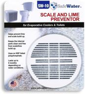 🚽 safewater scale and lime prevention disc filter: cleaner for evaporator coolers and toilets - long lasting automatic lime away toilet bowl cleaner - keep your toilet and coolers cleaner - made in the usa logo