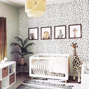 img 2 attached to STENCILIT® Cheetah Wall Stencils For Painting Nursery XL Size 24“X37.5” Cheetah Print Wall Stencil Wall Stencils For Painting Large Pattern