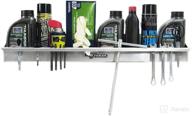 🚚 pit posse silver aluminum enclosed race trailer shop garage storage organizer - versatile all-purpose shelf логотип