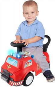 img 2 attached to Интерактивная пожарная машина со светом и звуком - идеально подходит для детей!