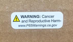 img 1 attached to California Proposition 65 Cancer And Reproductive Harm Adhesive Warning Labels, Short-Form Sticker Pack, 0.5" X 1.5", Pack Of 500