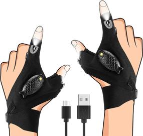 img 4 attached to LED Flashlight Gloves For Men/Women - Calmsen Gadgets, Perfect Repair And Outdoor Activity Gift For Father'S Day Or Any Occasion - 1 Pair