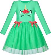 sunny fashion girls christmas sleeve girls' clothing : dresses логотип