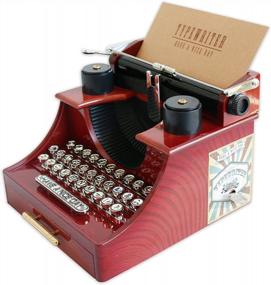 img 1 attached to Add Vintage Charm To Your Space With The Alytimes Typewriter Music Box