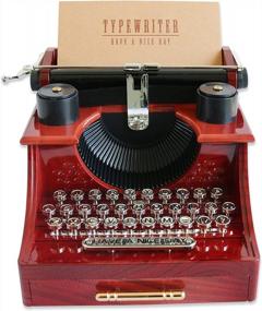 img 4 attached to Add Vintage Charm To Your Space With The Alytimes Typewriter Music Box