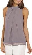 stylish summer tank tops: yming womens loose chiffon blouses in solid colors with halter neck and plus sizes logo