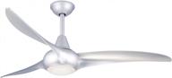 🌀 minka-aire f844-sl light wave 52&#34; silver ceiling fan: sleek style and cooling performance логотип