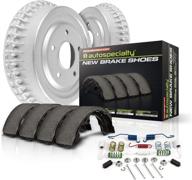 🔧 power stop koe15311dk autospecialty rear brake kit - oe brake drums & ceramic pads: upgrade your vehicle's braking system! логотип