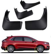 🚘 enhance your ford edge's protection with topgril mud flaps kit - 2019 2020 2021 edition! front and rear fender guards - 4-pc set логотип