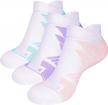 coolmax athletic socks with no-show design, seamless anti-blister, anti-odor and moisture-wicking properties logo