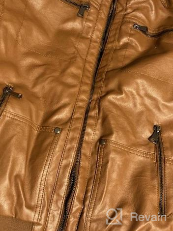 img 1 attached to Winter Motorcycle Jacket for Boys - Faux Leather Coat in Pleather | Clothing Jackets & Coats review by Youssef Coolidge