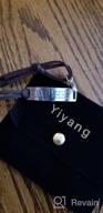 img 1 attached to Yiyang Motivational Inspirational Leather Bracelet - Adjustable Bangle Jewelry in Stainless Steel review by Danierl Temple