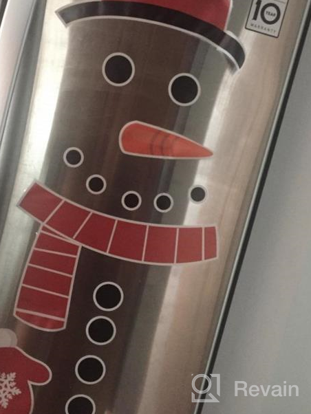 img 1 attached to Christmas Kitchen Decor Set: 4 Snowman Refrigerator Handle Covers, Advent Calendar, And Clings - Festive Fridge, Oven, And Cabinet Appliance Door Handle Protectors And Display review by Jessica Parks