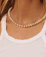 img 1 attached to High Luster White Shell Pearl Necklace For Men And Women - 6-12Mm Strand, 18-20 Inches - Complete With Exquisite Jewelry Box review by Joe Martin