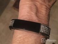 img 1 attached to Silver Rhinestone Compatible Metal Bands For Fitbit Alta And Alta HR review by Troy Caldwell